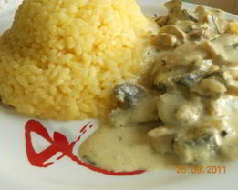 Фрикасе из курицы с рисом Карри