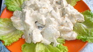 Фрикасе из курицы с сыром