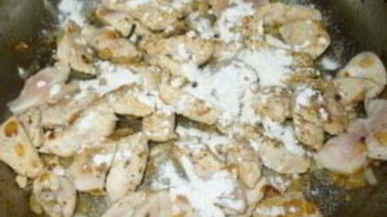 фрикасе из курицы с сыром