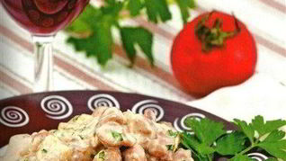 Фрикасе из телячьих почек