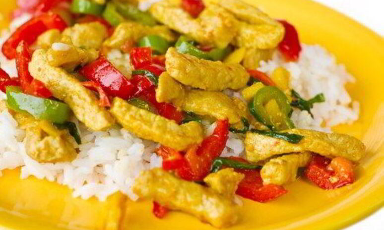 Рецепт куриного рагу с грибами и перцами