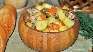 Куриное рагу с овощами