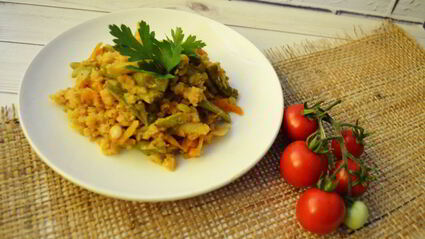 овощное рагу с чечевицей