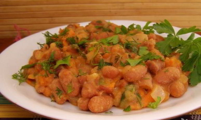 Рецепт овощного рагу с фасолью