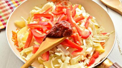 овощное рагу с картофелем и грибами