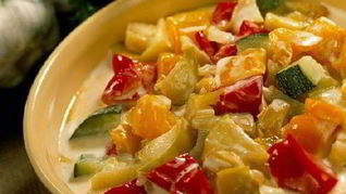 Овощное рагу с яблоками