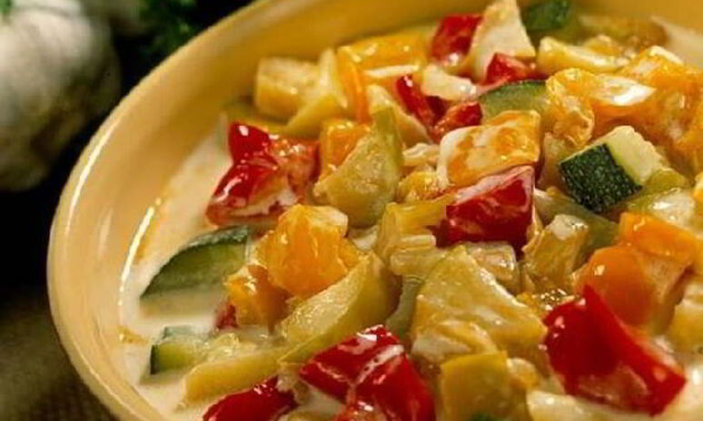 Рецепт овощного рагу с яблоками