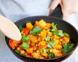 Овощное рагу со сладким перцем и томатами