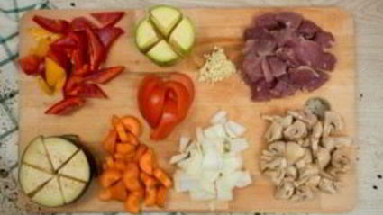 овощное рагу со свининой