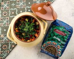 Овощное рагу, запеченное в горшочках