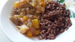 Постное овощное рагу из баклажанов с грибами и овощами