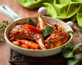 Рагу из кролика со сливами