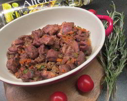 Рагу из кролика в вине с тальятелле