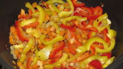 рагу из куриных сердечек в мексиканском стиле