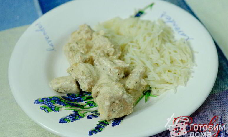 Рецепт рагу из курицы со сливками и можжевельником