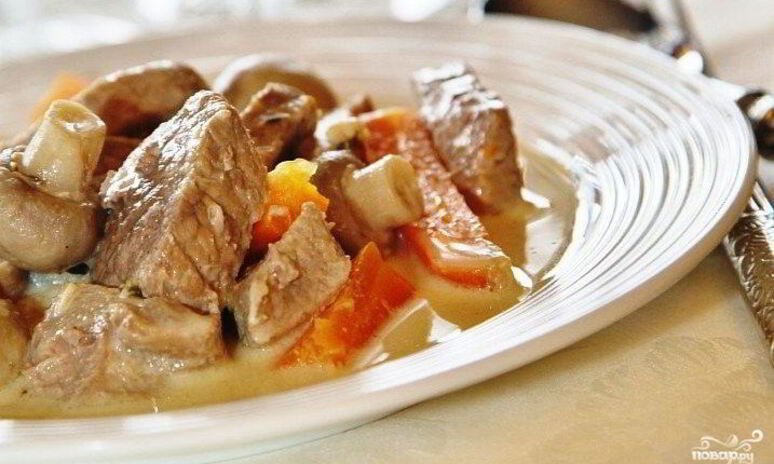 Рецепт рагу из телятины