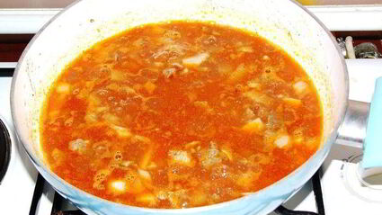 рагу из зеленого горошка с мясом