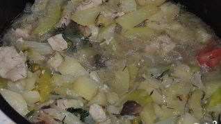 Рагу с грибами в мультиварке