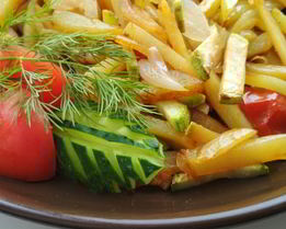 Рагу с кабачками