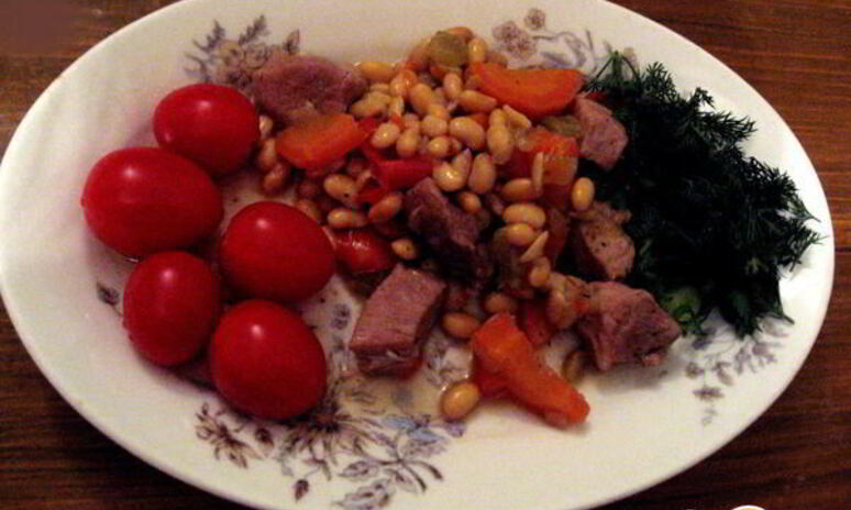 Рецепт рагу с соевыми бобами в чугунке