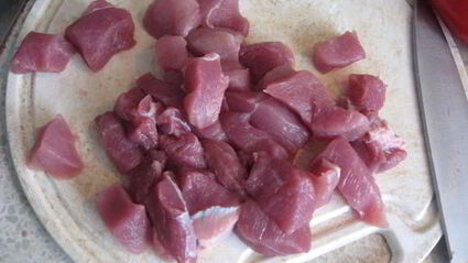 рагу с соевыми бобами в чугунке