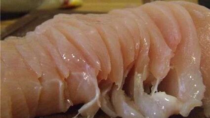 рисовая лапша с индюшиным филе и овощами