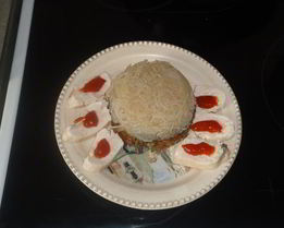 Рисовая лапша с овощами и курицей