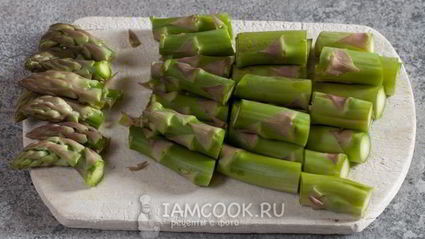 постное ризотто со спаржей и шампиньонами