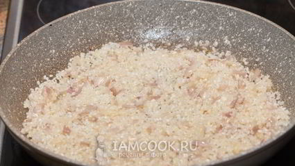 постное ризотто со спаржей и шампиньонами