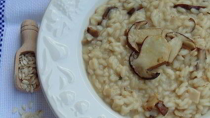 ризотто с белыми грибами