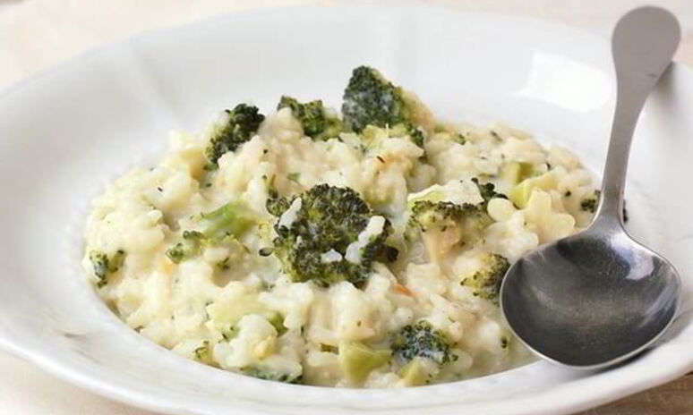 Рецепт ризотто с брокколи и поджаренными орешками кешью
