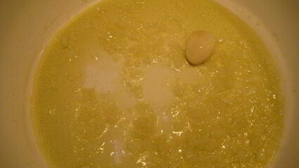 ризотто с чернилами каракатицы и креветками