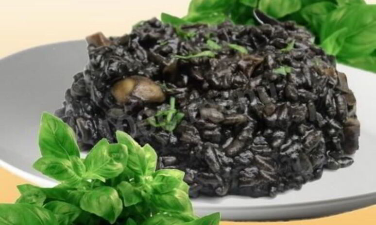 Рецепт ризотто с чернилами каракатицы