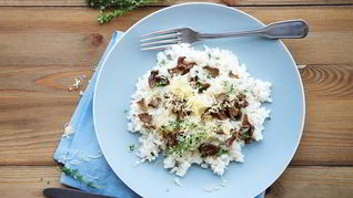 Ризотто с копченой грудинкой