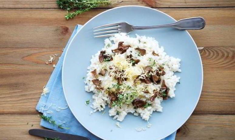Рецепт ризотто с копченой грудинкой