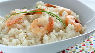 Ризотто с креветками