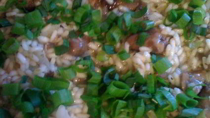 ризотто с куриными сердечками