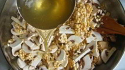 ризотто с курицей и грибами