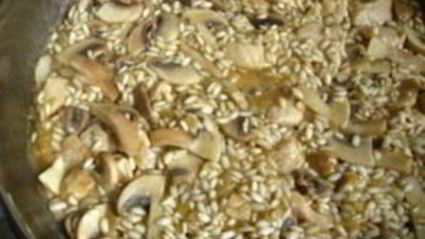 ризотто с курицей и грибами