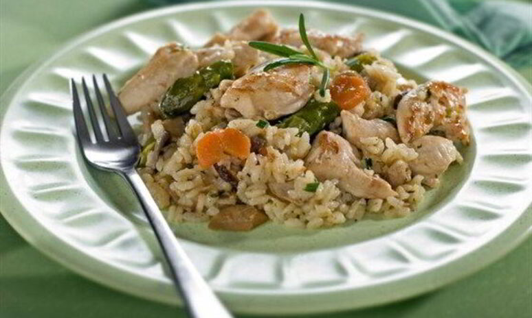 Рецепт ризотто с курицей и пармезаном