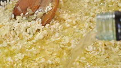 ризотто с лесными грибами