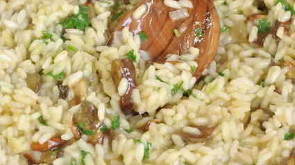 ризотто с лесными грибами