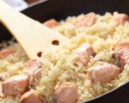 Ризотто с лососем