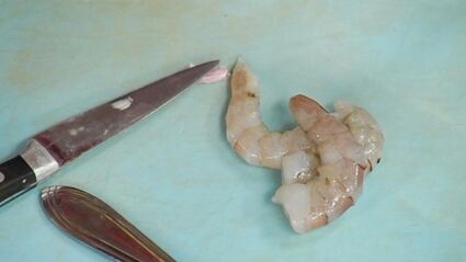 ризотто с морепродуктами и белыми грибами