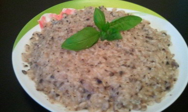Рецепт ризотто с шампиньонами и сыром дор-блю