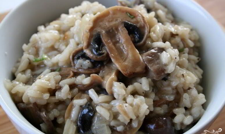 Рецепт ризотто с шампиньонами