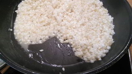 ризотто с соусом из черемши