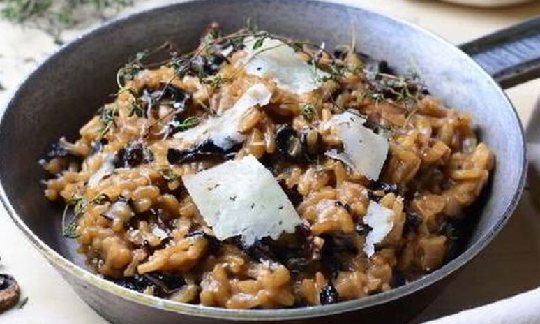 Рецепт ризотто с сухими грибами