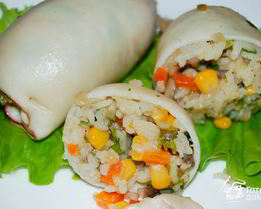 Кальмары фаршированные