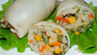 Кальмары фаршированные